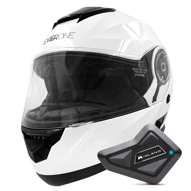 M72R Shiny White + Kit Bluetooth BT Mini