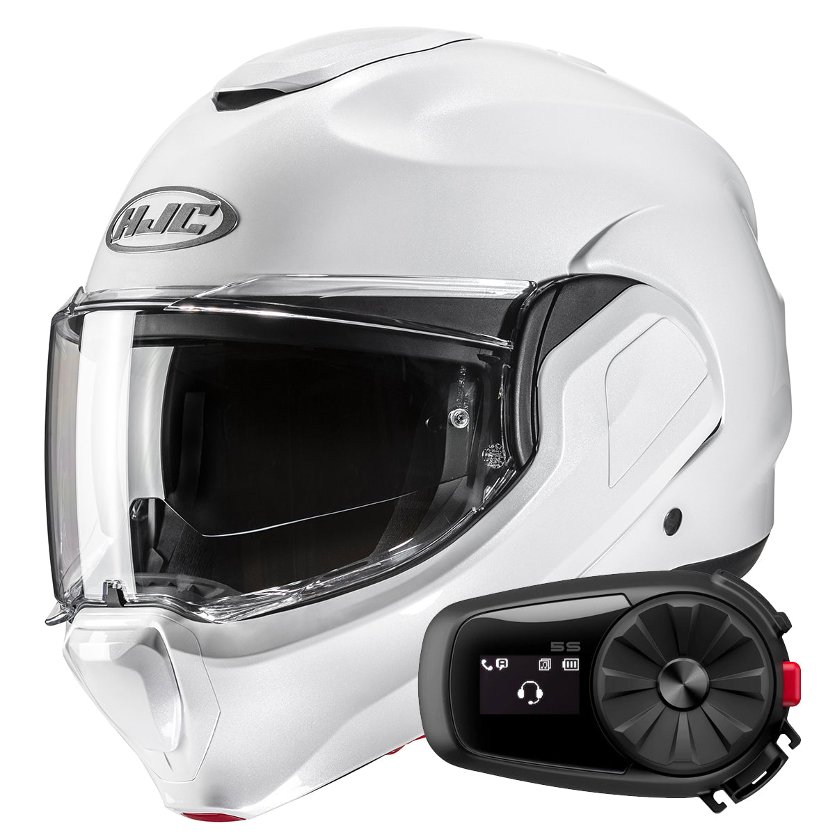 F100 Pearl White + Kit Bluetooth 5S Solo