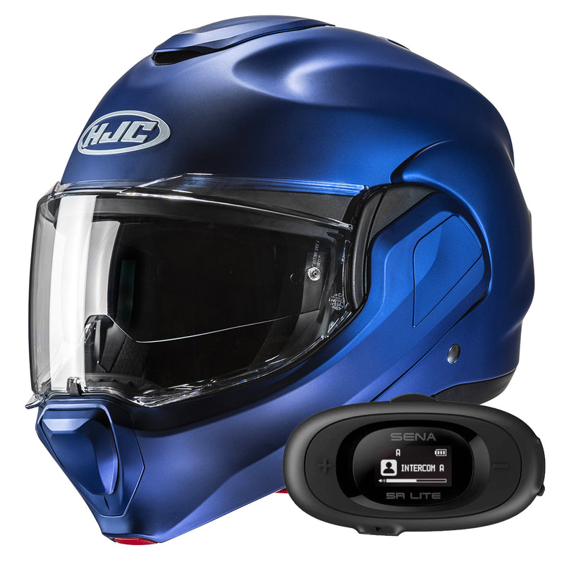 F100 Semi Flat Metallic Blue + Kit bluetooth 5R Lite