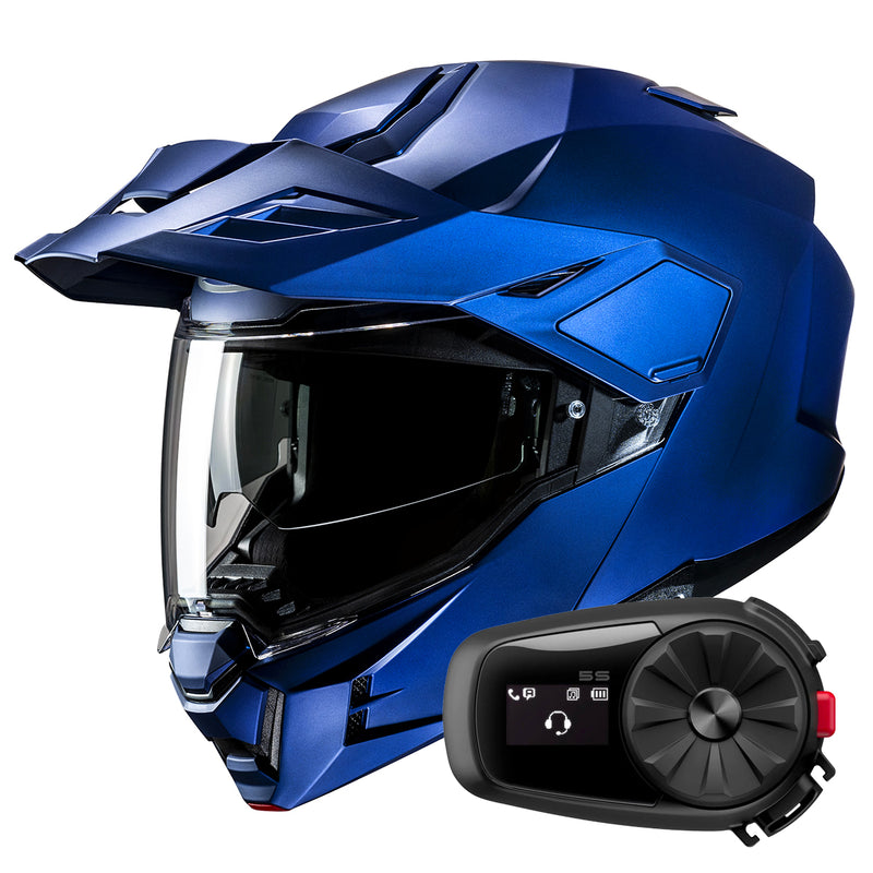 i80 Semi Flat Metallic Blue + Kit Bluetooth 5S Solo