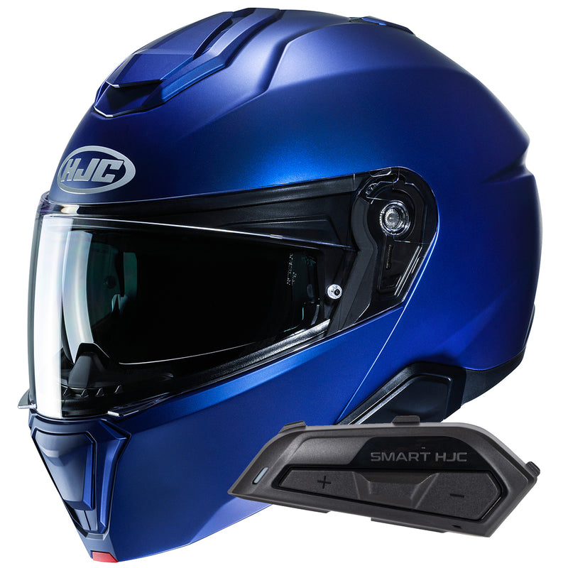 i91 Semi Flat Metallic Blue+ Kit Bluetooth Smart 21B Flat Black