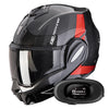 Exo Tech Evo Carbon CAD Black Red + Kit bluetooth 5R Lite