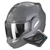Exo Tech Evo Solid Cement Grey + Kit Bluetooth BT Mini