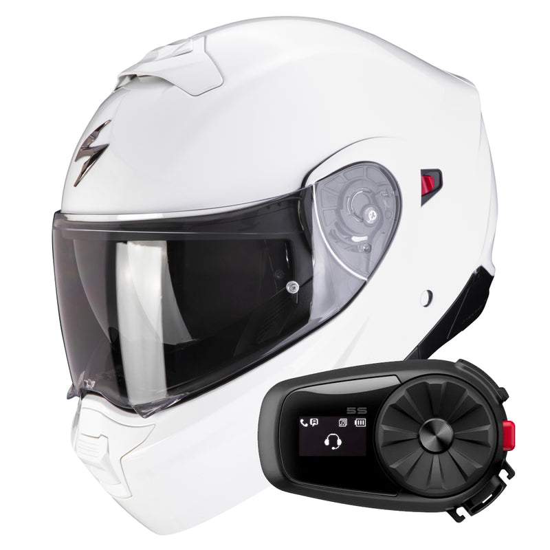 Exo 930 Evo Solid White + Kit Bluetooth 5S Solo