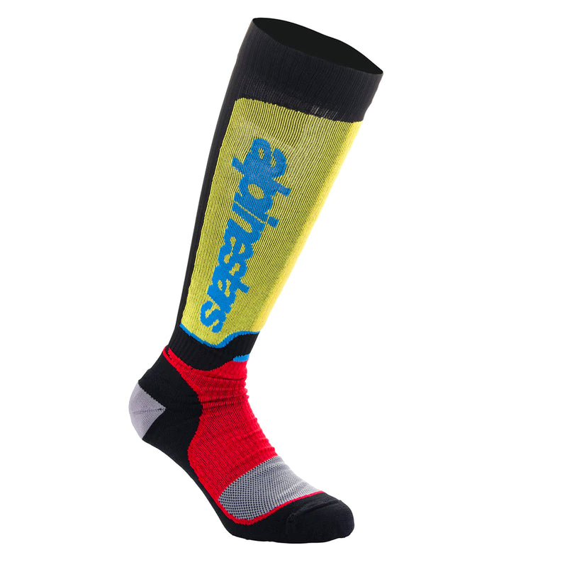 MX Plus Socks Black Red Light Blue
