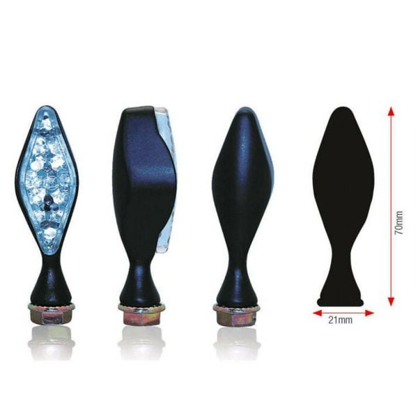 Losange LED Noir