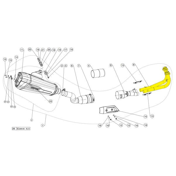 Collecteur Inox Yamaha T-MAX 530 2017-2019