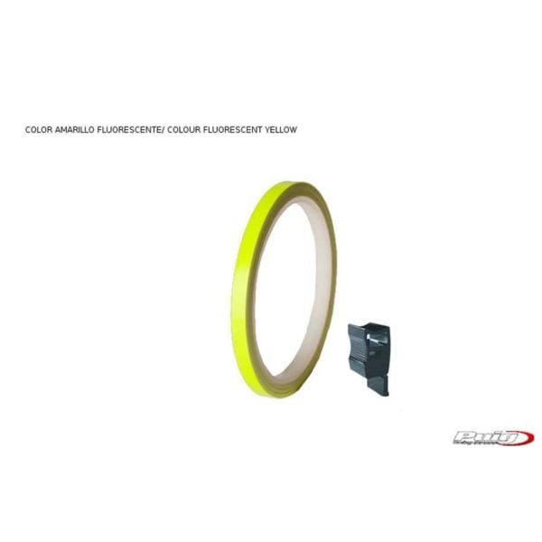 Filets de jantes 6M Jaune Fluo