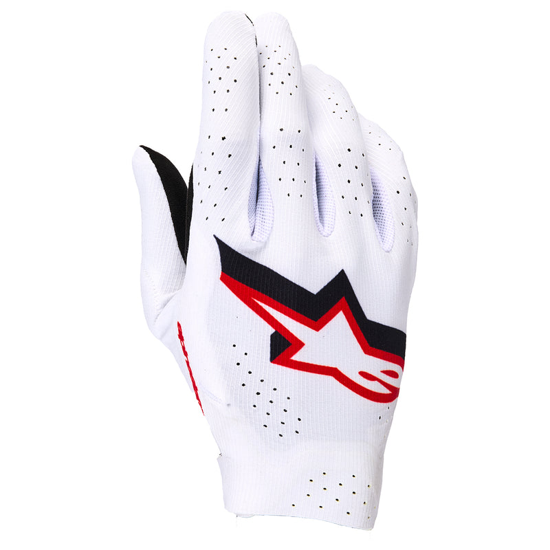 Supertech Mx Gloves White Black Fire Red