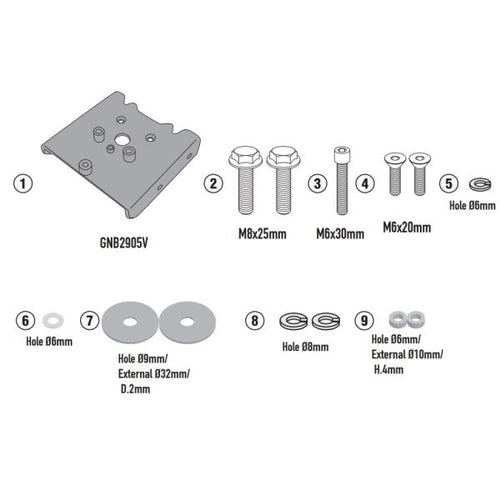 Kit Specifique 6421KIT Triumph Tiger Sport 660 (22-24)
