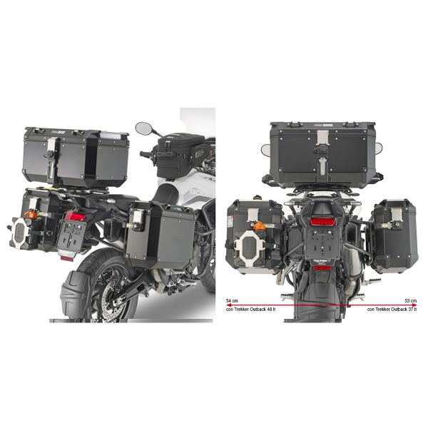 Support valises Trekker Outback PLO6415CAM Triumph Tiger 900 (20-21)