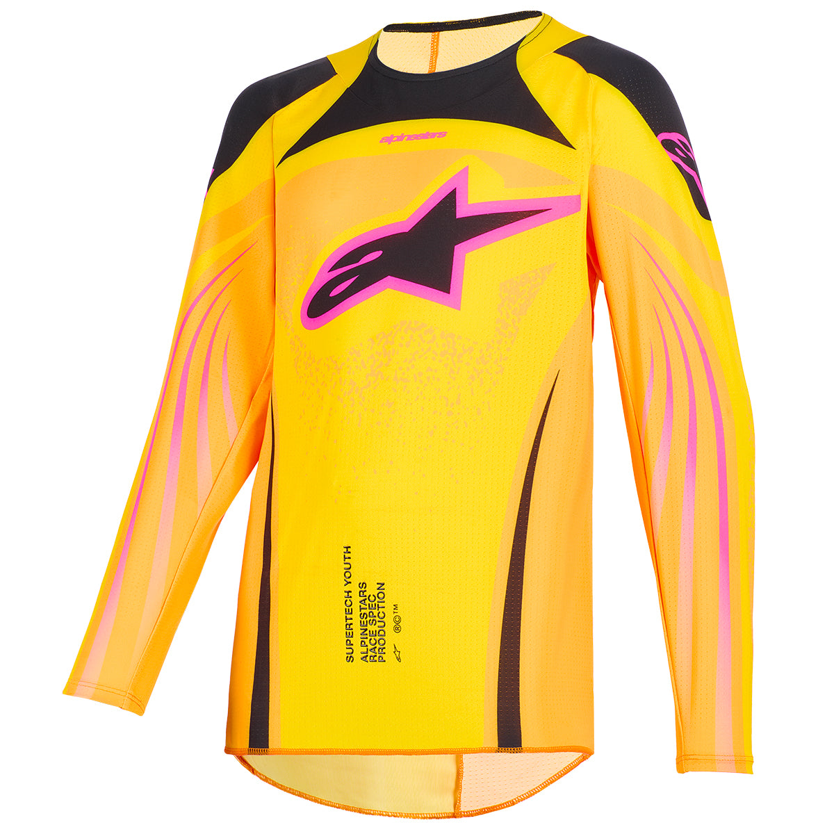 Youth Supertech Nomur Jersey Orange Yellow Pink