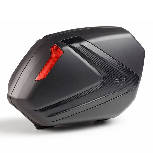 Paire de valises latérales Monokey Side V37NN Noir Carbone Rouge