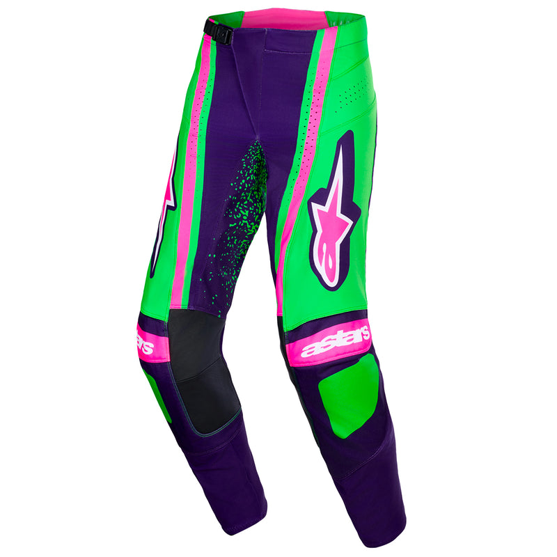 Techstar Nomur Pants Deep Purple Green Pink Fluo