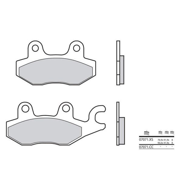 Brembo 07071XS carbone céramique organique