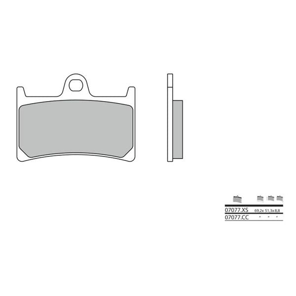 Brembo 07077CC carbone céramique