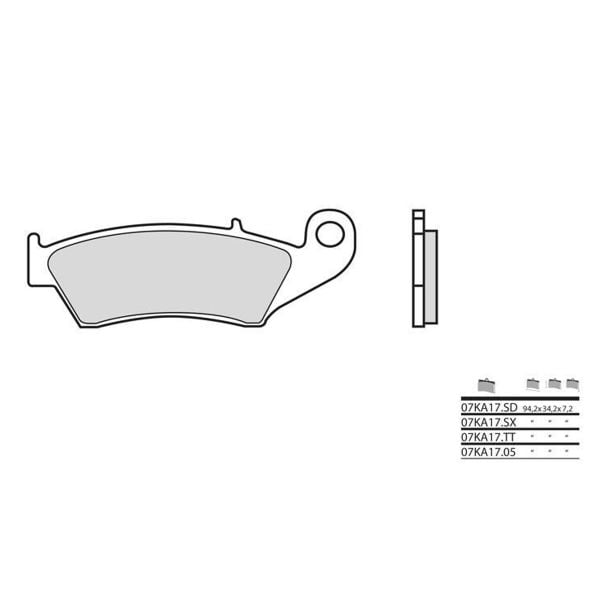 Brembo 07KA17SX métal fritté