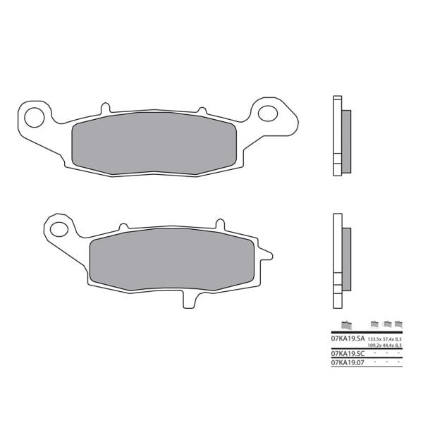 Brembo 07KA19LA métal fritté