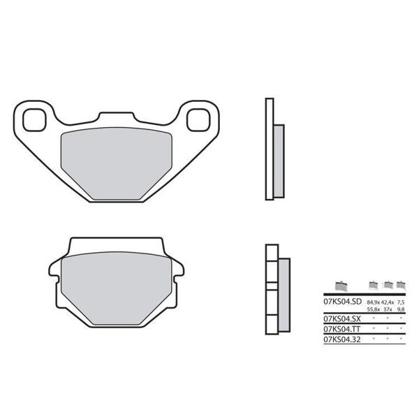 Brembo 07KS04SD métal fritté