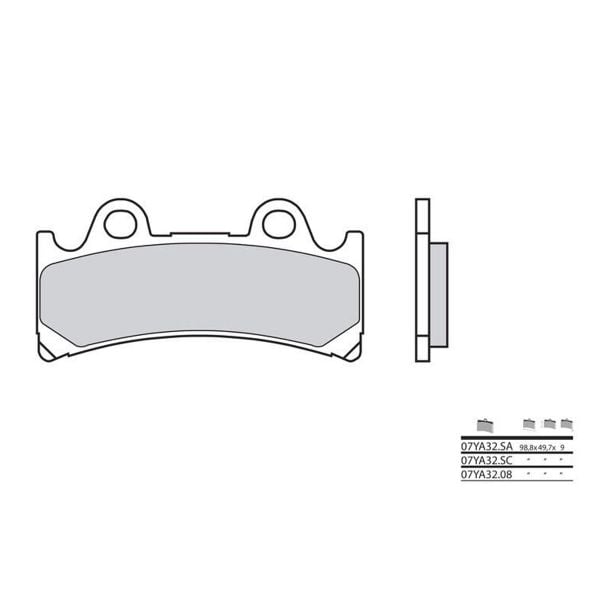 Brembo 07YA32SA métal fritté