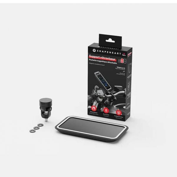 Support smartphone bouchon retroviseur + pochette
