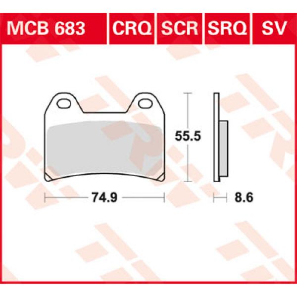 TRW Hyper Carbon MCB683CRQ