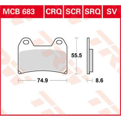 TRW Hyper Carbon MCB683CRQ