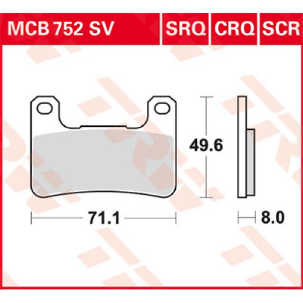 TRW Hyper Carbon MCB752CRQ