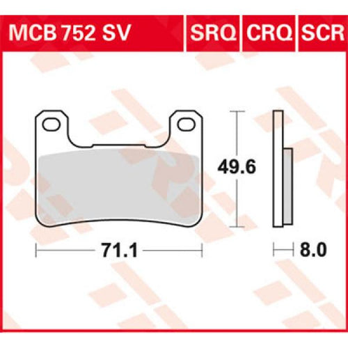 TRW Hyper Carbon MCB752CRQ