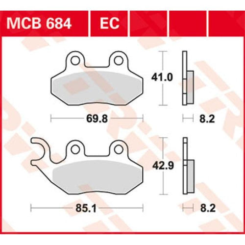 TRW Organique Offroad/Scooter MCB684EC