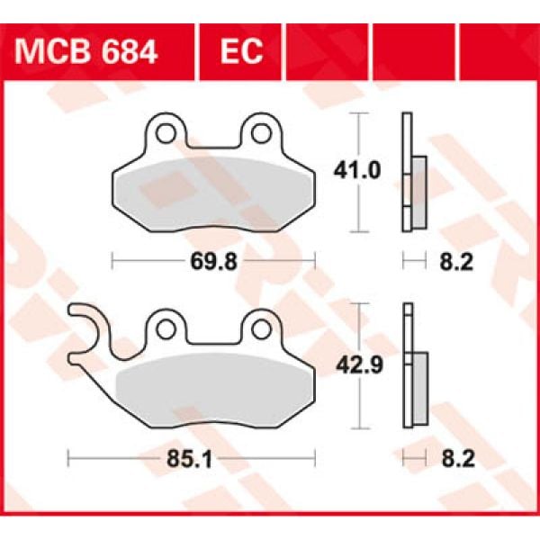 TRW Organique Offroad/Scooter MCB684EC