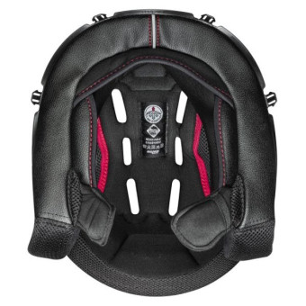 Interieur casque Nolan Coiffe Black Red N90-3 Interieur casque Nolan Coiffe Black Red N90-3