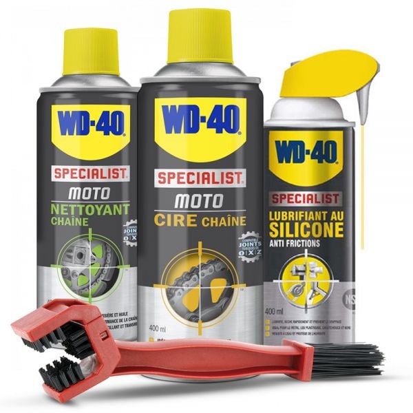 WD40 WD-40 PASSIONNÉ - Kit de mantenimiento moto + bolsa de deporte de  regalo - Private Sport Shop