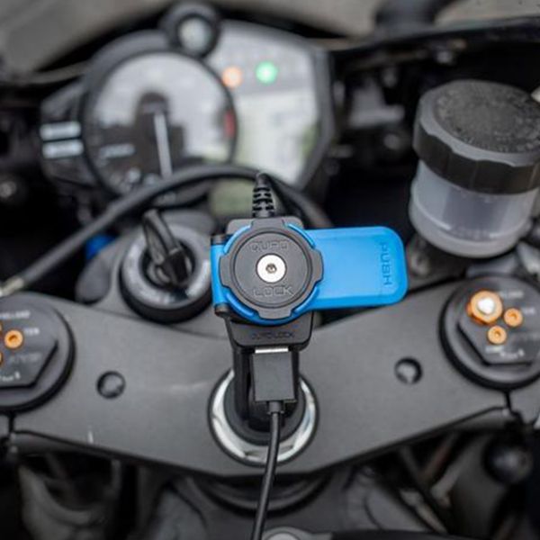 Chargeur Induction Quad Lock Étanche - Support Téléphone Moto / GPS