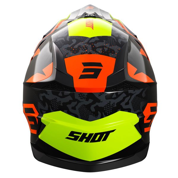 Casque moto cross enfant Shot PULSE KID AIRFIT NOIR/BLANC/JAUNE - IXTEM MOTO