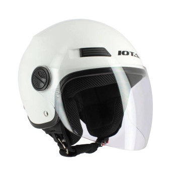 Casque moto jet enfant IXS HX109 KID blanc casque pour enfant moto
