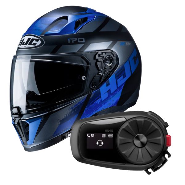 Pack Casque + Kit bluetooth et HJC i70 Reden MC2SF + Kit