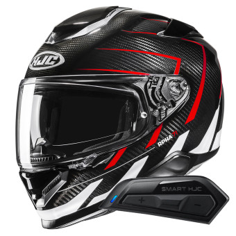 Casque Integral HJC RPHA71 Carbon Cano MC1 + Kit Bluetooth Smart 11B