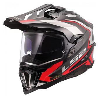 Casque Integral LS2 Explorer Carbon Frontier II Red MX701