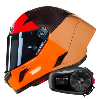 Casque Integral Nolan X-804 RS Ultra Carbon Blocco 349 + Kit Bluetooth 5S Solo