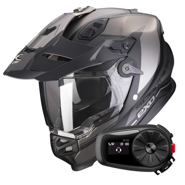 Casque Integral Moto avec Bluetooth, Casque Moto Fibre de Carbone