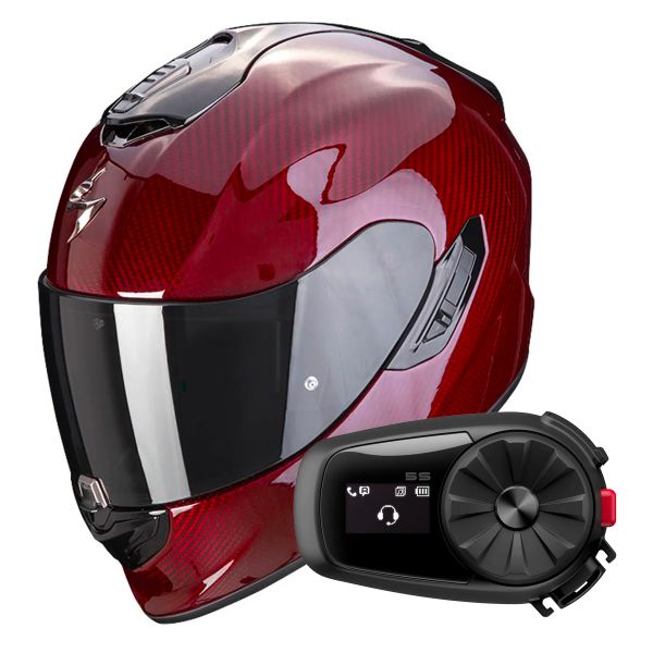 Casque Intégral Scorpion EXO-1400 Air Attune Gris Noir Rouge