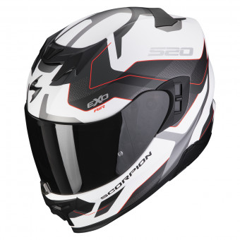 Casque moto integral SCORPION EXO-520 EVO AIR MELROSE BLANC PERLE