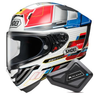 Casque de moto d'interphone Bluetooth Sena 10R avec kit unique de