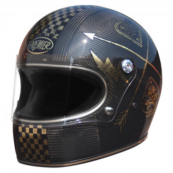 Premier casque de moto Predator Cross Enduro en fibre tricomposite noire  FX608 Vente en Ligne 