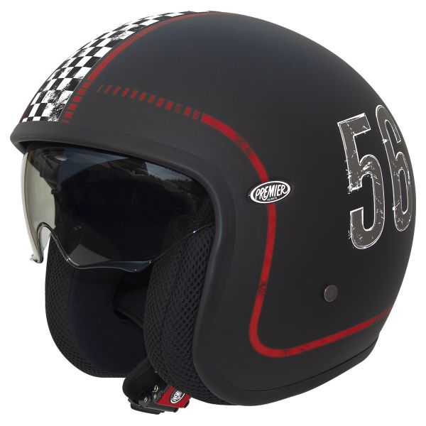 Casque Premier Vintage FL9BM Matt Black Au Meilleur Prix | ICasque.com