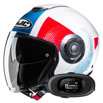 Casque F31 UNI PEARL WHITE HJC blanc perle - , Casque jet