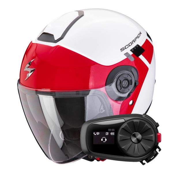 Pack Casque + Kit bluetooth et intercom : Scorpion Exo City II