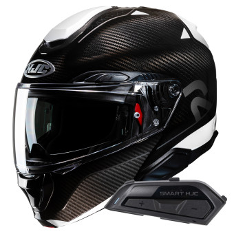 Casque Modulable HJC RPHA91 Carbon Noela MC5 + Kit Bluetooth Smart 21B