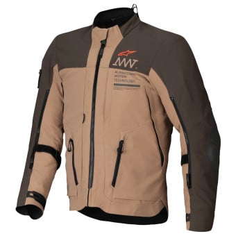 Blouson Moto Alpinestars AMT-8 Stretch Drystar XF Dark Brown Dark Khaki